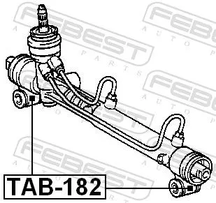 FEBEST Mounting, steering gear (TAB-182)