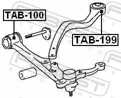 FEBEST Mounting, control/trailing arm (TAB-199)