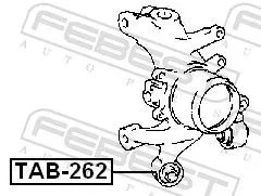 FEBEST Mounting, control/trailing arm (TAB-262)