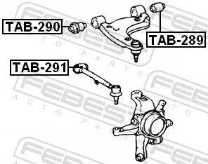 FEBEST Mounting, control/trailing arm (TAB-291)
