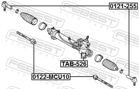 FEBEST Mounting, steering gear (TAB-526)