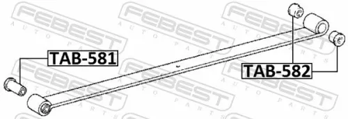 FEBEST Bushing, leaf spring (TAB-581)