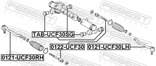 FEBEST Mounting, steering gear (TAB-UCF30SG)