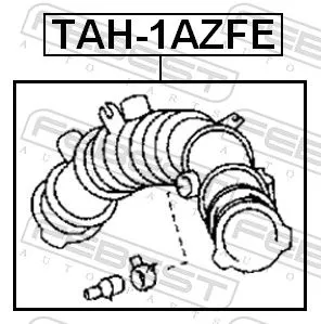 FEBEST Hose, air supply (TAH-1AZFE)
