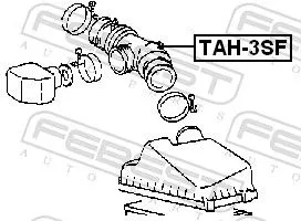 FEBEST Hose, air supply (TAH-3SF)