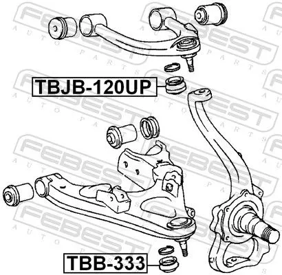 FEBEST Repair kit, supporting/ball joint (TBB-333)