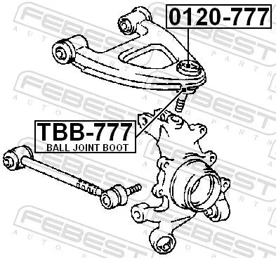 FEBEST Repair kit, supporting/ball joint (TBB-777)