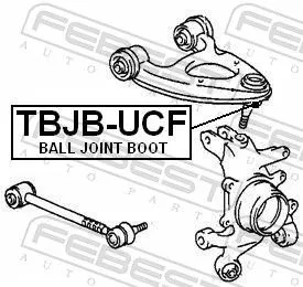 FEBEST Repair kit, supporting/ball joint (TBJB-UCF)
