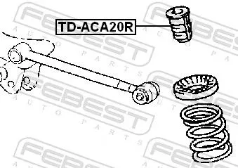 FEBEST Rubber Buffer, suspension (TD-ACA20R)