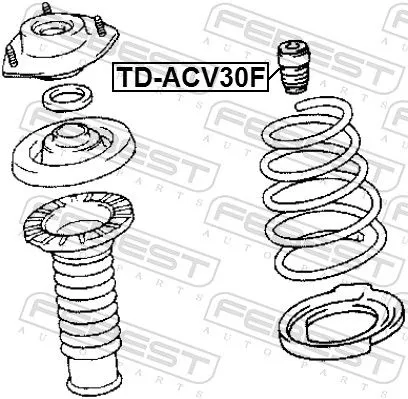 FEBEST Rubber Buffer, suspension (TD-ACV30F)