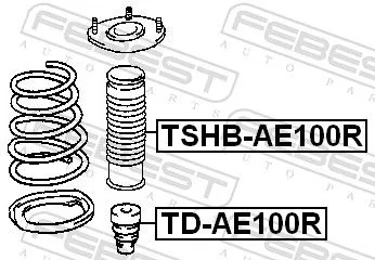 FEBEST Rubber Buffer, suspension (TD-AE100R)