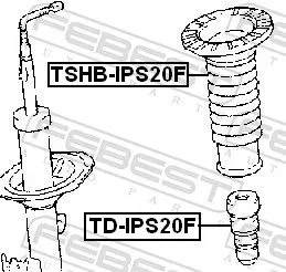 FEBEST Rubber Buffer, suspension (TD-IPS20F)