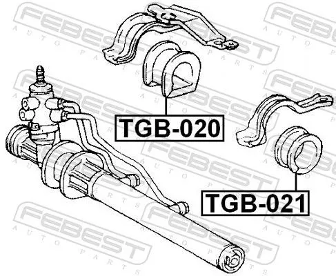 FEBEST Mounting, steering gear (TGB-021)