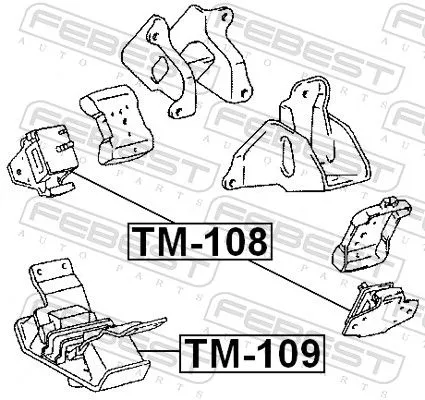 FEBEST Mounting, engine (TM-108)