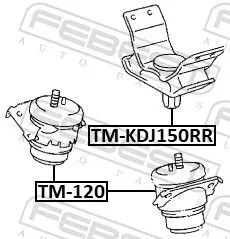 FEBEST Mounting, engine (TM-120)
