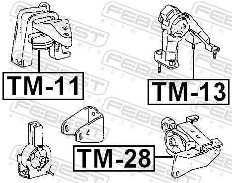 FEBEST Mounting, engine (TM-13)