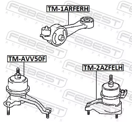 FEBEST Mounting, engine (TM-1ARFERH)