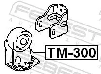FEBEST Mounting, engine (TM-300)
