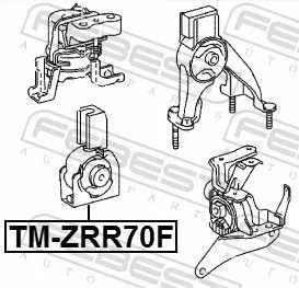 FEBEST Mounting, engine (TM-ZRR70F)
