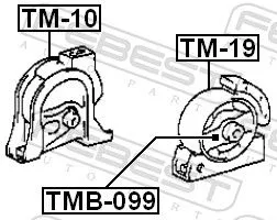 FEBEST Mounting, engine (TMB-099)