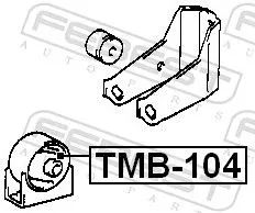 FEBEST Mounting, engine (TMB-104)