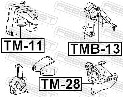 FEBEST Mounting, engine (TMB-13)