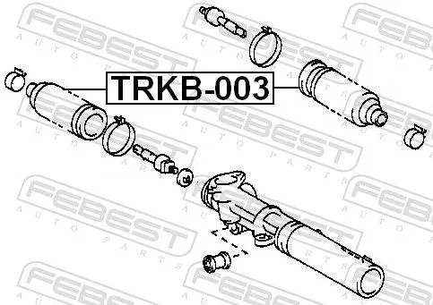 FEBEST Bellow, steering (TRKB-003)