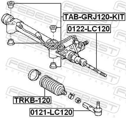 FEBEST Bellow, steering (TRKB-120)