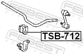 FEBEST Mounting, stabiliser bar (TSB-712)