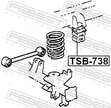 FEBEST Rubber Buffer, suspension (TSB-738)