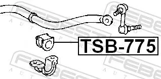 FEBEST Mounting, stabiliser bar (TSB-775)