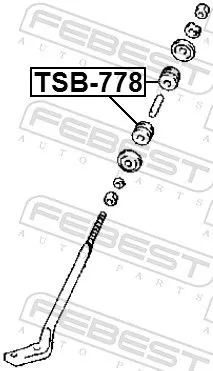 FEBEST Bushing, leaf spring (TSB-778)
