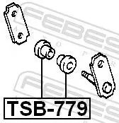FEBEST Bushing, leaf spring (TSB-779)