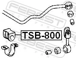 FEBEST Mounting, stabiliser bar (TSB-800)