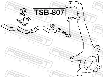 FEBEST Mounting, stabiliser bar (TSB-807)