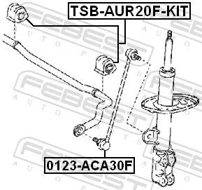 FEBEST Repair Kit, stabiliser bush (TSB-AUR20F-KIT)