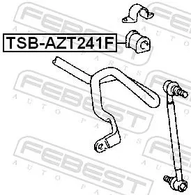 FEBEST Mounting, stabiliser bar (TSB-AZT241F)