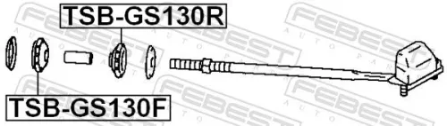 FEBEST Mounting, control/trailing arm (TSB-GS130F)