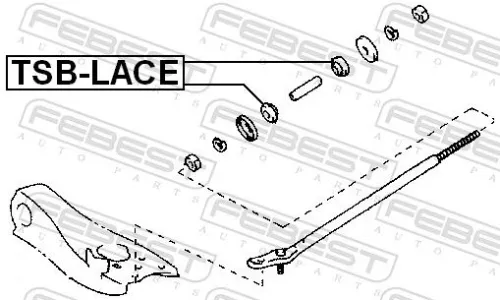 FEBEST Mounting, control/trailing arm (TSB-LACE)