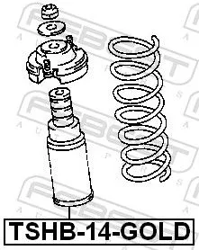 FEBEST Dust Cover Kit, shock absorber (TSHB-14-GOLD)