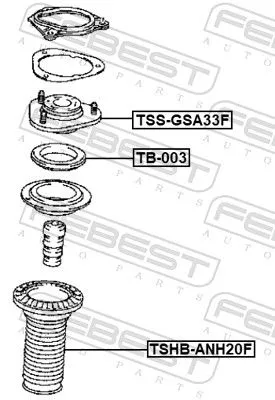FEBEST Protective Cap/Bellow, shock absorber (TSHB-ANH20F)