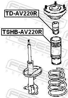 FEBEST Protective Cap/Bellow, shock absorber (TSHB-AV220R)