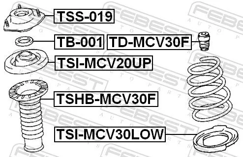 FEBEST Spring Seat (TSI-MCV30LOW)