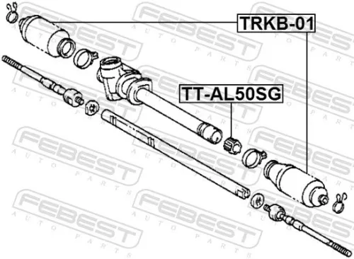 FEBEST Mounting, steering gear (TT-AL50SG)