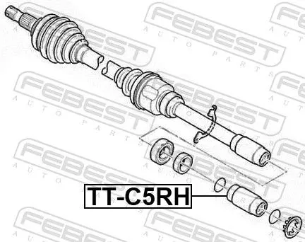 FEBEST Joint Kit, drive shaft (TT-C5RH)