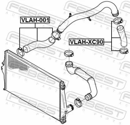 FEBEST Radiator Hose (VLAH-001)