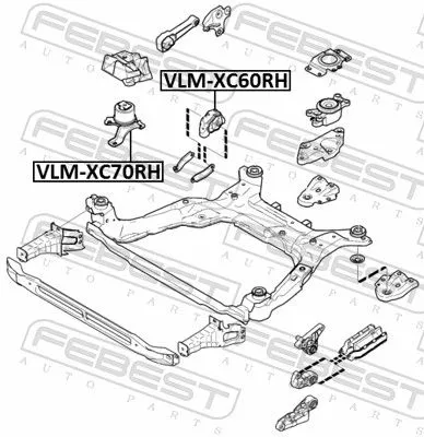 FEBEST Mounting, engine (VLM-XC60RH)