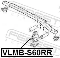 FEBEST Mounting, engine (VLMB-S60RR)