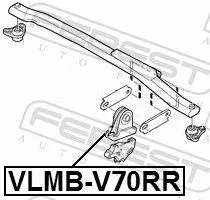 FEBEST Mounting, engine (VLMB-V70RR)