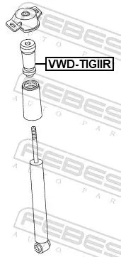 FEBEST Rubber Buffer, suspension (VWD-TIGIIR)